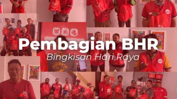 Mitra Rider Haloje Mendapatkan BHR (Bingkisan Hari Raya)